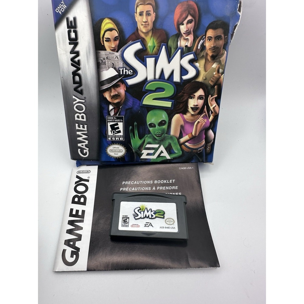 Electronic Arts The Sims 2 Nintendo Game Boy Advance GBA w/ Box 2005 AGB-B46E-US